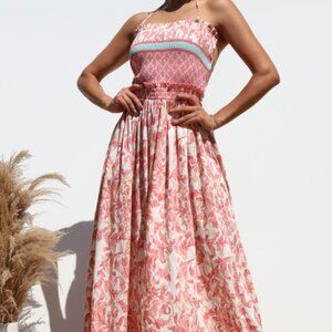 Dress Day Pink Smocked Maxi Dress